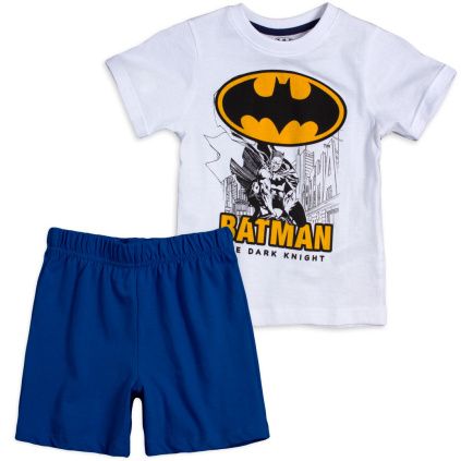 EMA CHLAPECKE LETNI PYZAMO BATMAN BILO MODRE