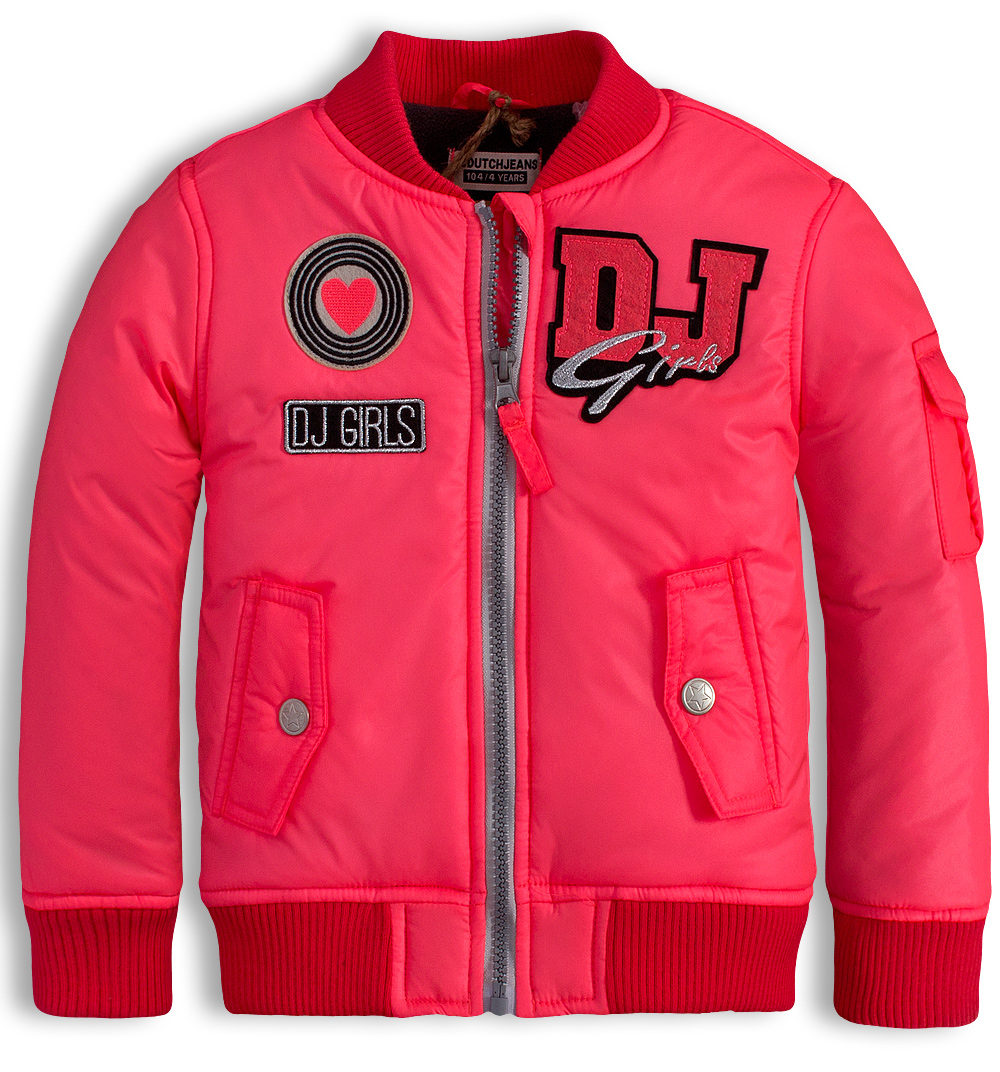 Dívčí zimní bunda bomber DIRKJE EVERY MOMENT růžová coral Velikost: 92 Dirkje