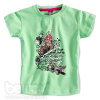 Dívčí tričko s krátkým rukávem MOTÝL zelené