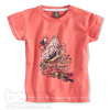 Dívčí tričko s krátkým rukávem MOTÝL oranžové