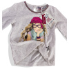 Dívčí triko s dlouhým rukávem KnotSoBad GIRLY FASHION světle šedé