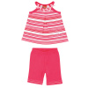 Dívčí komplet tílko a leginy KYLY PROUŽKY růžový