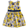 Dívčí šaty bez rukávů MINOTI BLOOM žluté