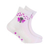 Dívčí vzorované ponožky WOLA MOTÝLEK bílé