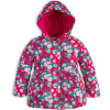 Dívčí zimní bunda LEMON BERET KYTIČKY růžová
