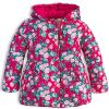 Dívčí zimní bunda LEMON BERET KYTIČKY růžová