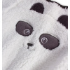 Dětská chlupatá mikina KNOT SO BAD PANDA bílá