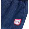 Dětské zateplené džíny CANGURINO MEDVÍDEK modré