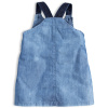 Dívčí šaty KNOT SO BAD DENIM STYLE tmavší modré