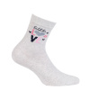 Dívčí ponožky s obrázkem GATTA LITTLE LOVE šedé
