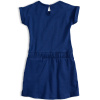 Dívčí bavlněné šaty KNOT SO BAD FASHION modré