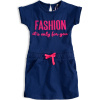 Dívčí bavlněné šaty KNOT SO BAD FASHION modré