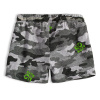 Chlapecké úpletové kraťasy KNOT SO BAD CAMOUFLAGE zelený potisk