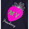 Tričko s překlápěcími flitry LOSAN STRAWBERRY modré