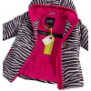 Dívčí zimní bunda LEMON BERET ZEBRA proužky
