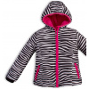 Dívčí zimní bunda LEMON BERET ZEBRA proužky