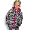 Dívčí zimní bunda LEMON BERET ZEBRA proužky