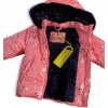 Dětská zimní bunda LEMON BERET SRDÍČKA růžová