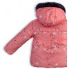 Dětská zimní bunda LEMON BERET SRDÍČKA růžová