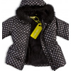 Kojenecká dívčí zimní bunda LEMON BERET PUNTÍKY černá