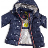 Dívčí zimní bunda LEMON BERET SRDÍČKA modrá