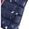Dívčí zimní bunda LEMON BERET SRDÍČKA modrá