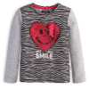 Dívčí tričko LEMON BERET SRDCE šedé