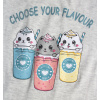 Dívčí tričko GLO STORY CHOOSE YOUR FLAVOUR šedé