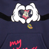 divci mikina minnie srdce modra 0