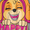 HU2148 divci pyzamo paw patrol skye happy 0c