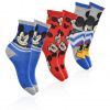 HU0623 PONOZKY DISNEY MICKEYY MOUSE BALENI 3 PARU CERVENE