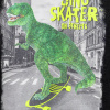 207452 9010 A tricko dino skate cerne 0