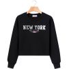 GPU 3967 divci crop top mikina glo story new york cerna