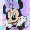 ev2085 divci pyzamo minnie mermaid tmave riuzove 0