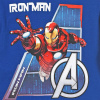 RH1504 BL chlapecke tricko iron man modre 1