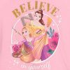 ET1273 DFU divci tricko disney princess ruzove svetle 1