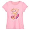 ET1273 DFU divci tricko disney princess ruzove svetle