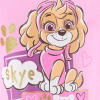 XH20081 PI divci pyzamo skye paw patrol ruzove 1