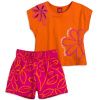 KY DIVCI SET VELKE KVETY RUZOVO ORANZOVY