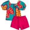 KY DIVCI SET NANAI FLORAL ZELENY