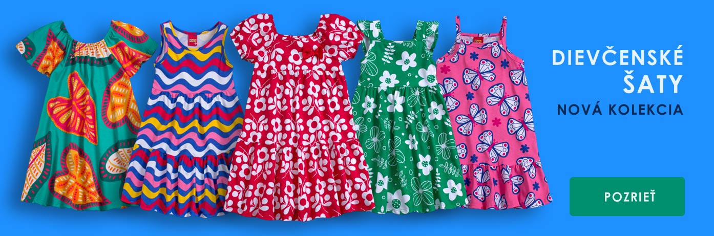 DIEVČENSKÉ ŠATY - NOVÁ KOLEKCIA - BENITO.SK