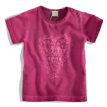 Dojčenské dievčenské tričko SRDIEČKO