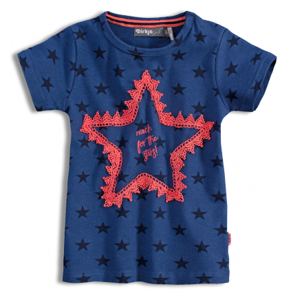 Detské tričko s krátkym rukávom DIRKJE STARS modré