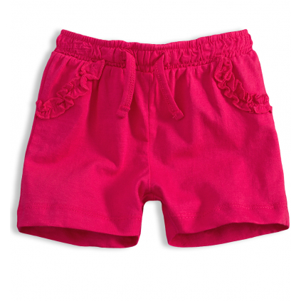 Dievčenské šortky KNOT SO BAD FRILL ružové