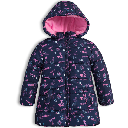 Zimná bunda pre dievčatá LOSAN LITTLE SPACE modrá