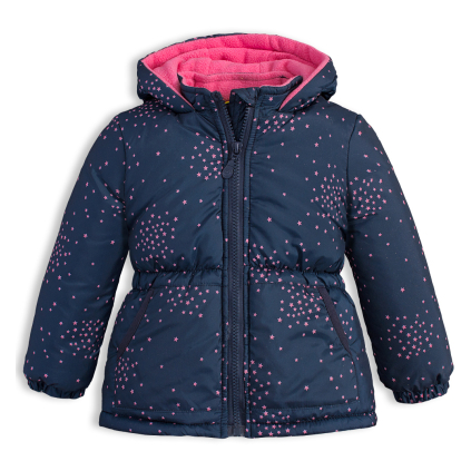 Detská zimná bunda LEMON BERET HVIEZDIČKY tmavo modrá