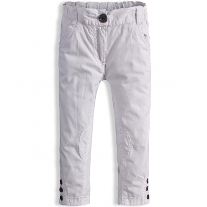 Dievčenské nohavice plátenné DIRKJE biele