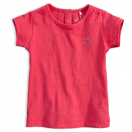 Dievčenské tričko KNOT SO BAD SRDIEČKO ružové