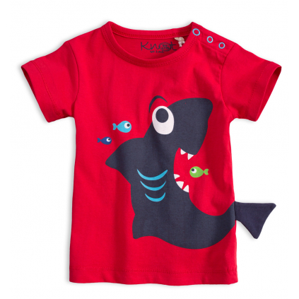 Detské tričko KNOT SO BAD ŽRALOK červené