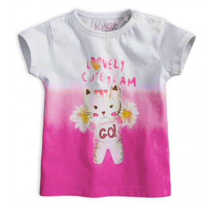 Dievčenské tričko KNOT SO BAD CUTE TEAM ružové